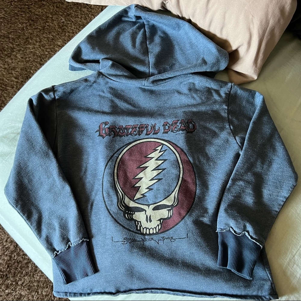 Rowdy Sprout Grateful Dead button up hoodie 2T